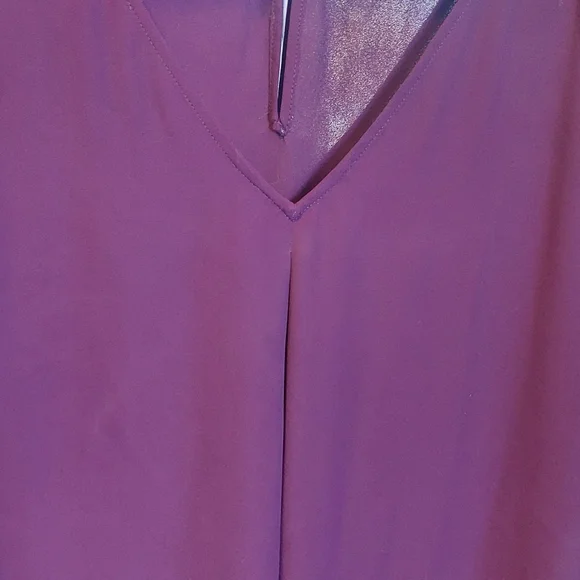 Semi sheer top Grape Color 2xl - Picture 2 of 3